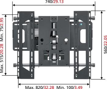 Vogels - TriMotor Supports muraux TV