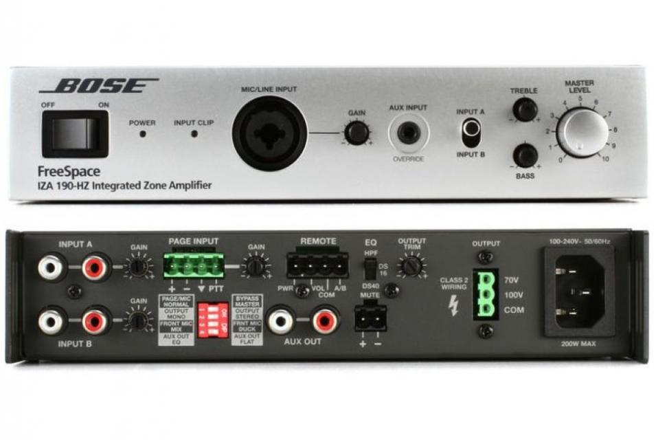 Bose Professional - FreeSpace IZA 190 HZ- Amplificateur de zone intégré 100 Volt