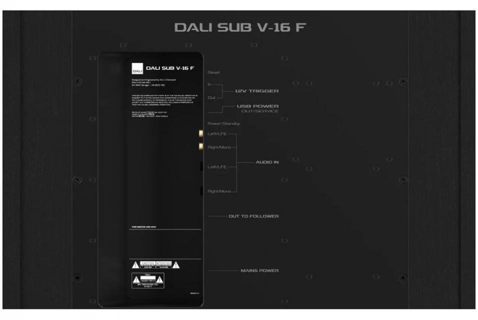 Dali - Sub V-16 F  Caisson de grave actif  de 1500 Watts
