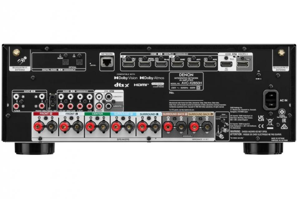 Denon - AVC-X2850H- Ampli Audio Vidéo 7x150 Watts 8K 7.2 Canaux