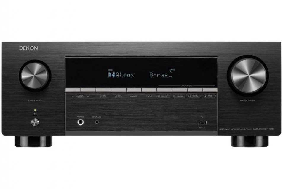 Denon - AVR-X2900HDAB- Ampli-tuner Audio Vidéo 95 W 4K/8K 7.2 Canaux