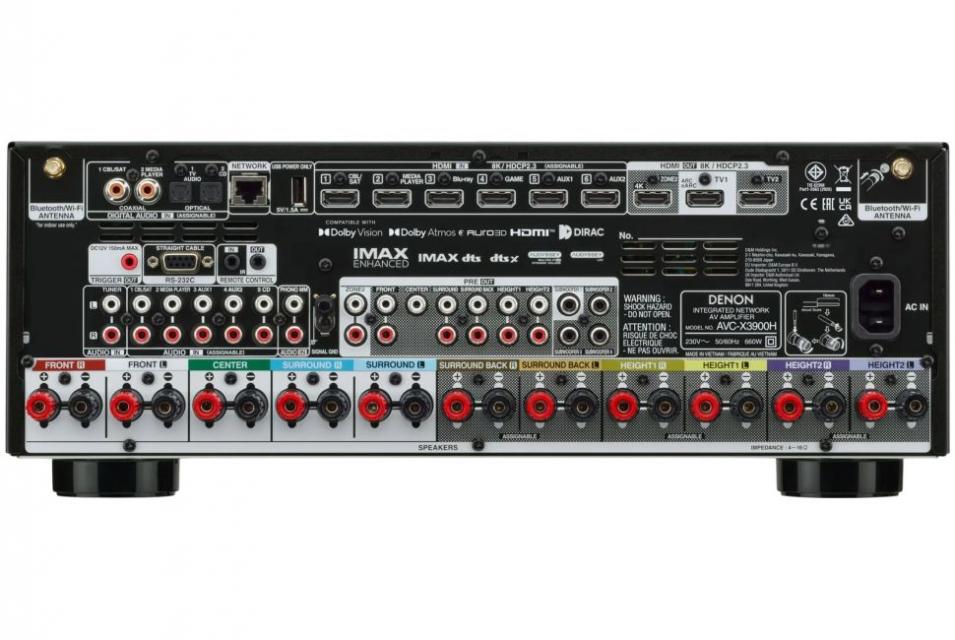 Denon - AVC-X3900H - Amplificateur audio vidéo 9.4 canaux 4K/8k Dolby Atmos Denon - AVC-X3900H - Amplificateur audio vidéo 9.4 canaux 4K/8k Dolby Atmos