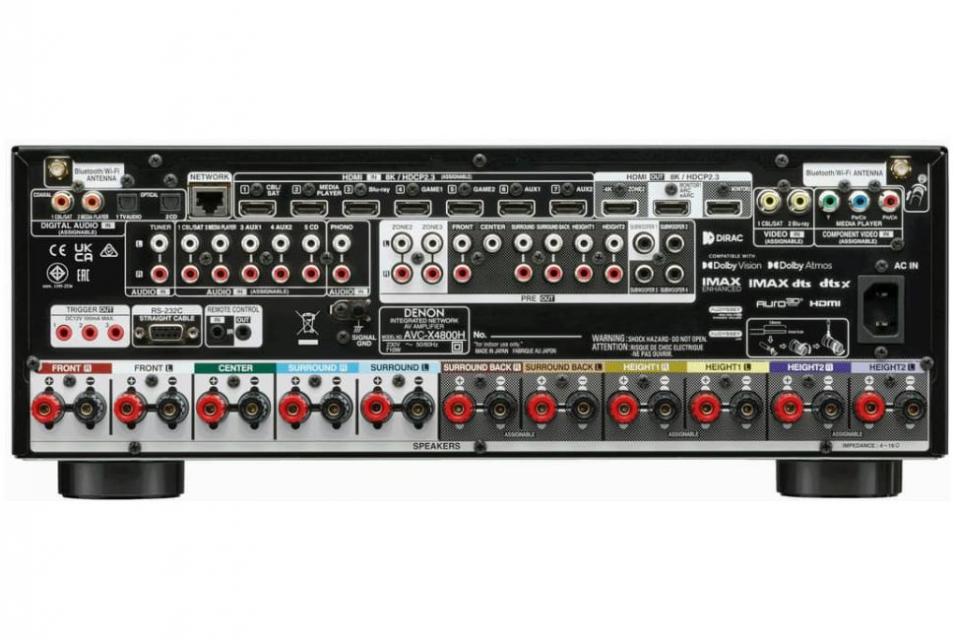 Denon - AVC-X4800H Amplificateur audio vidéo 9.4 8K Dolby Atmos