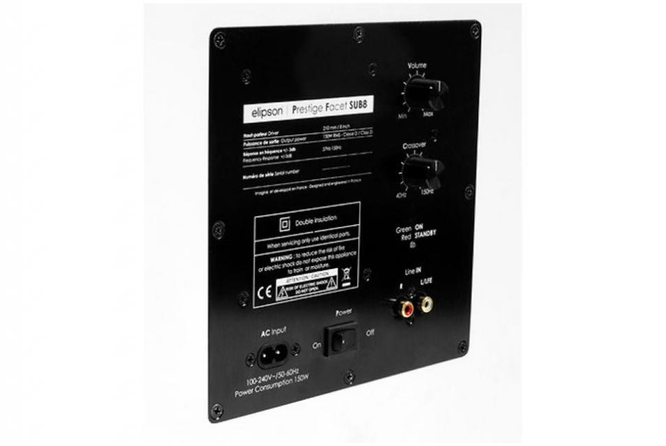 Elipson - Facet Sub 8 - Caisson de basse Actif 150 Watts