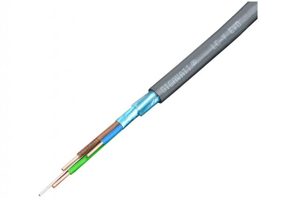 GigaWatt - LC-Y EVO 3x4 - Cable d'alimentation secteur au mètre