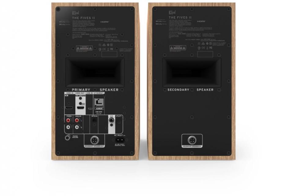 Klipsch - The Fives II - Enceintes bibliothèque connecté ( Wifi, Bluetooth, AirPlay ) Klipsch - The Fives II - Enceintes bibliothèque connecté ( Wifi, Bluetooth, AirPlay )