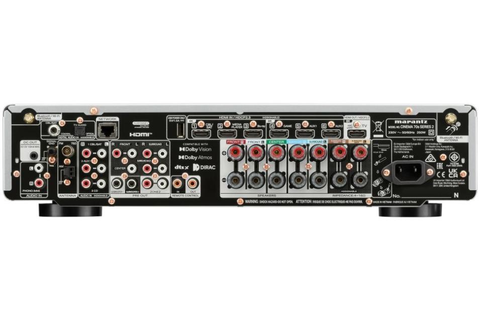 Marantz - Cinema 70s Serie2 - Amplificateur audio vidéo 7.2 4K Dolby Atmos Marantz - Cinema 70s Serie2 - Amplificateur audio vidéo 7.2 4K Dolby Atmos