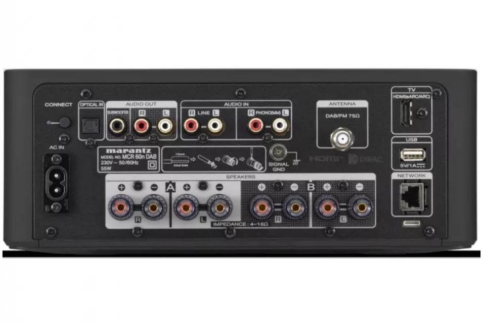 Marantz -  MCR60n DAB - Mini Chaine tout en un Amplificateur CD / Tuner DAB / Streamer Heos