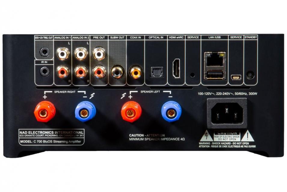 NAD - C 700 Amplificateur intégré stéréo connecté Blu-OS