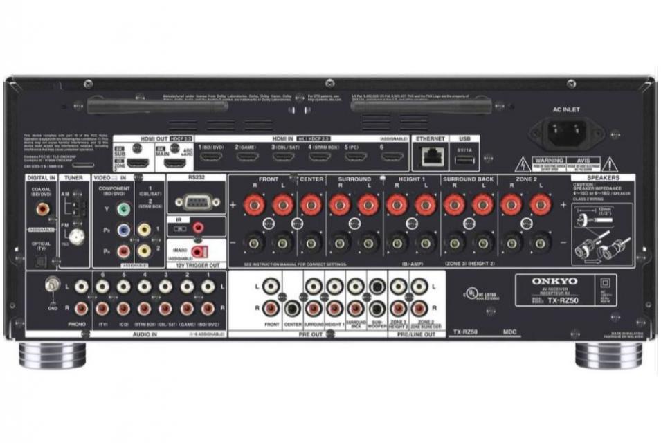 Onkyo - TX-RZ50 Amplificateur audio vidéo 9.2 4K Dolby Atmos