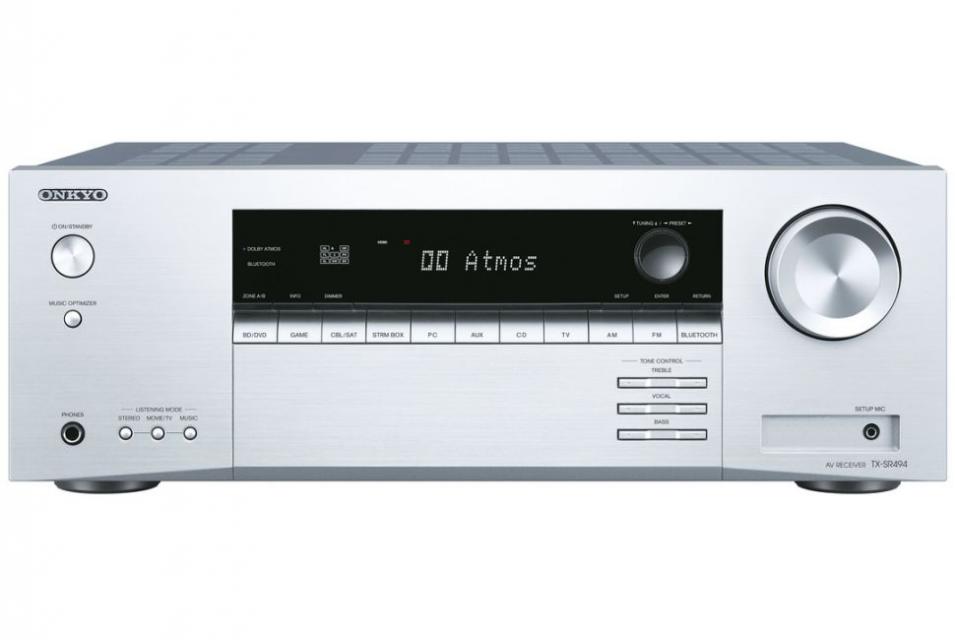 Onkyo - TX-SR494 DAB Amplificateur audio vidéo 7.2 4K Dolby Atmos