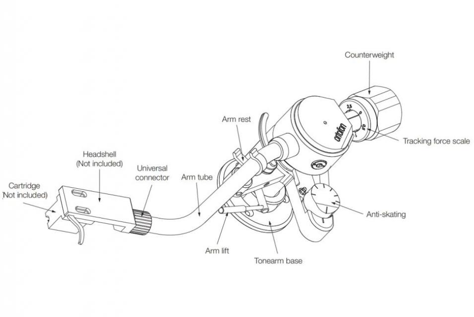 Ortofon - AS-212R 9INCH - Bras de lecture vinyle REFERENCE TONEARM