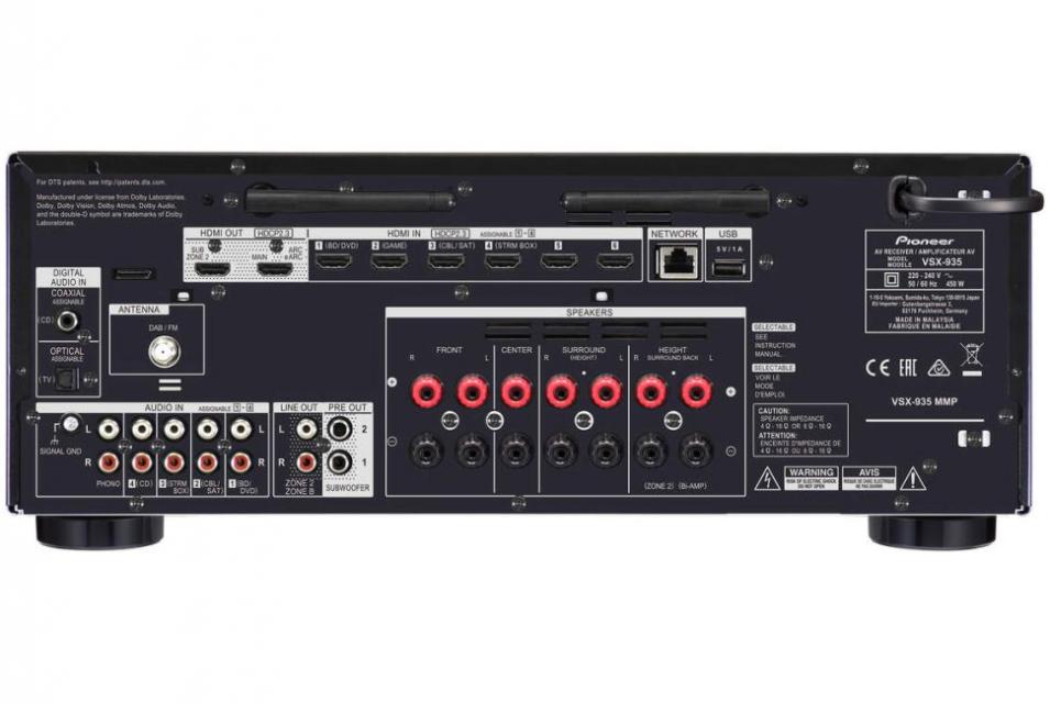 Pioneer - VSX-935 Amplificateur Audio Vidéo 9.2